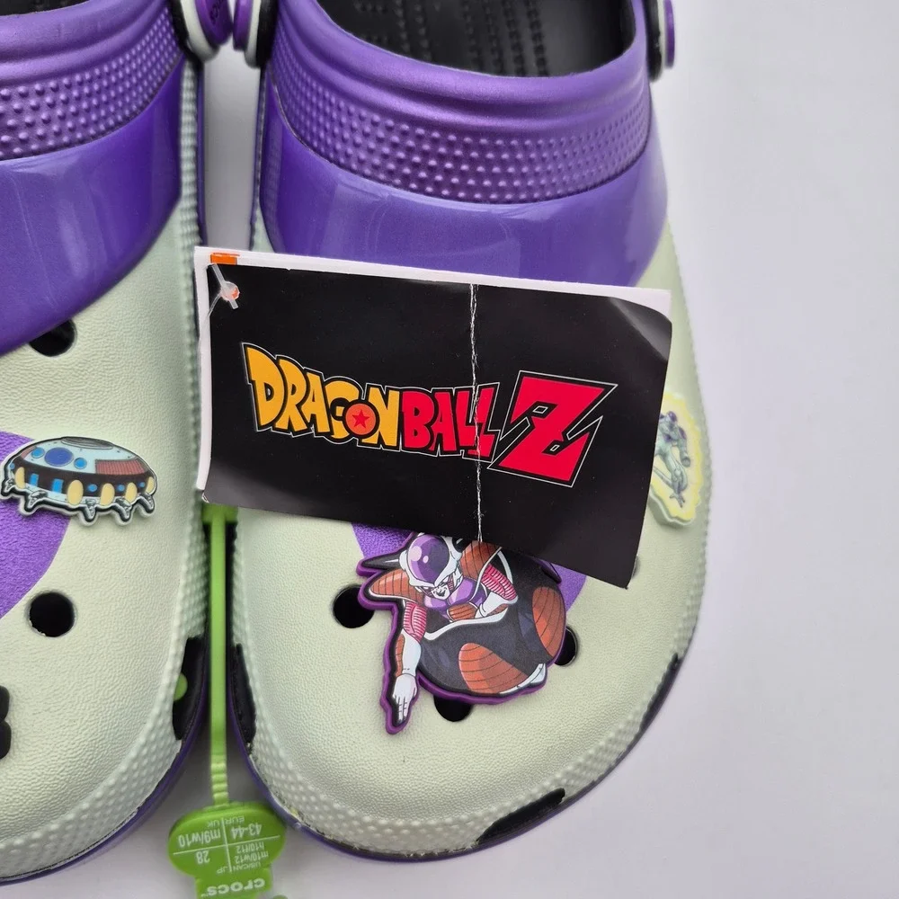 Crocs Dragon Ball Z Frieza Classic Clogs Purple Men's Size 10 Shoes Casual